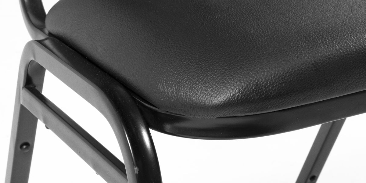 Black Vinyl Banquet Chair