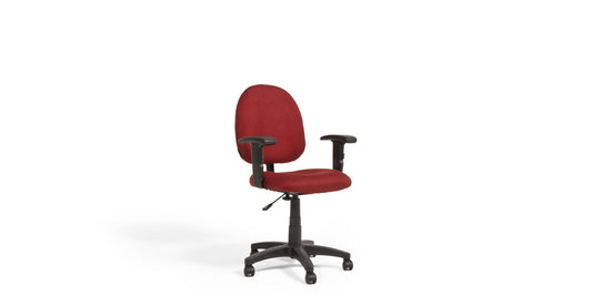 Burgundy Fabric Task Chair