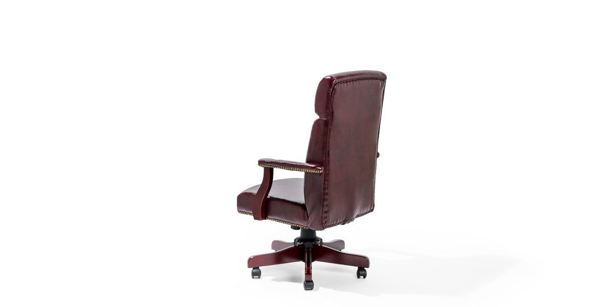 Oxblood High Back Chair