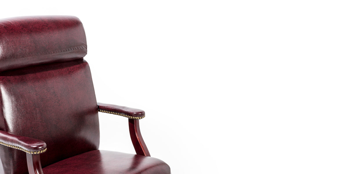 Oxblood High Back Chair