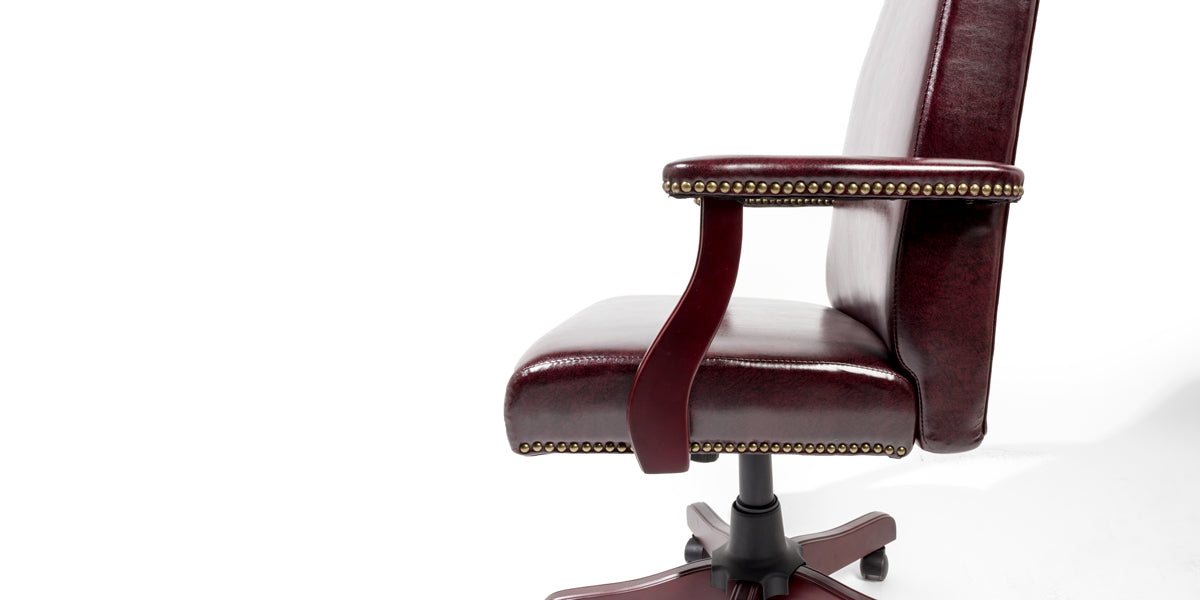 Oxblood Mid Back Chair