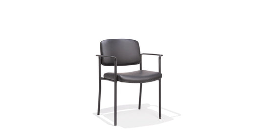 Black Vinyl Stack Chair