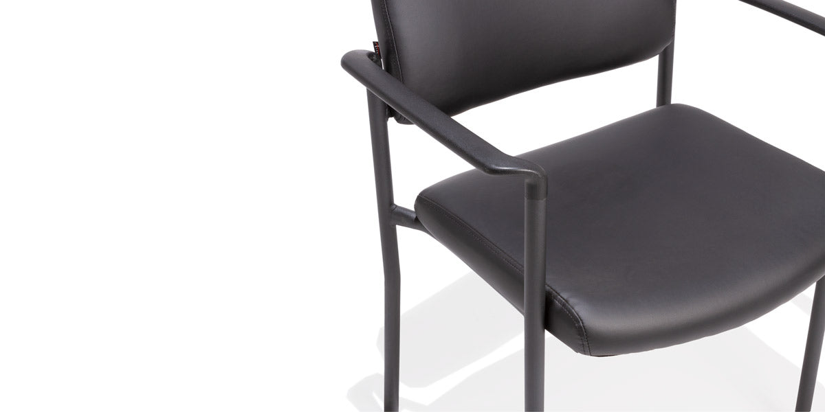 Black Vinyl Stack Chair