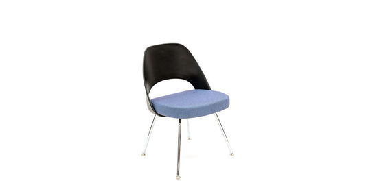 Blue and Black Saarinen Side Chair