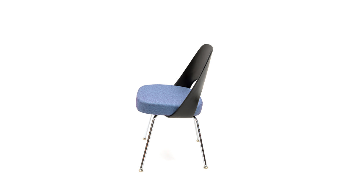 Blue and Black Saarinen Side Chair