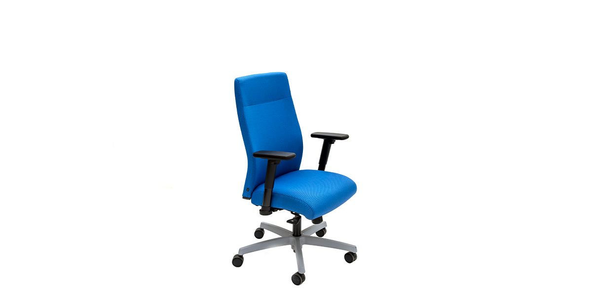 Blue Fabric High Back Ignition Chair