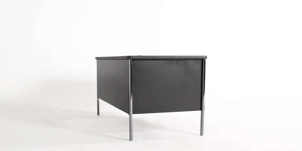 60"W Grey Metal Desk