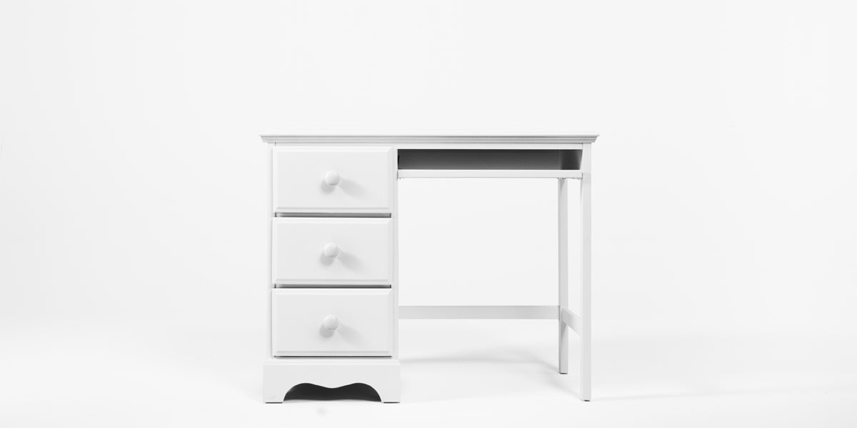 40" White Student Desk