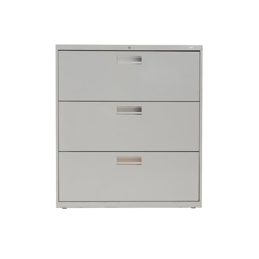 3 Drawer Lateral File- Light Grey