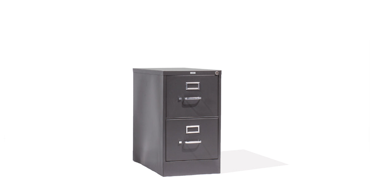 Vertical 2 Drawer Legal File- Charcoal