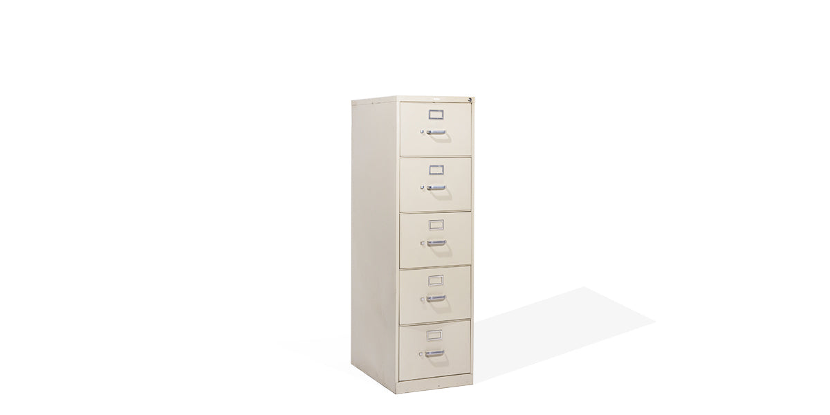 Vertical 5 Drawer Legal File- Putty