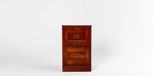 Vertical 2 Drawer File- Cherry