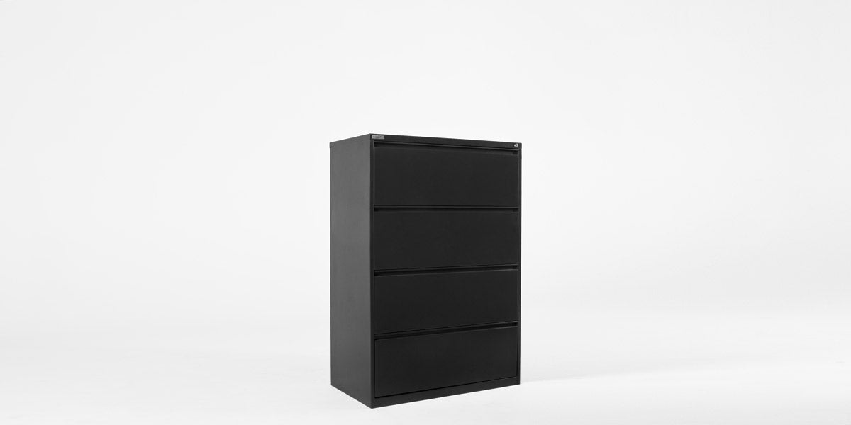 4 Drawer Lateral File- Dark Grey