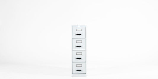 Vertical 4 Drawer Letter File- White