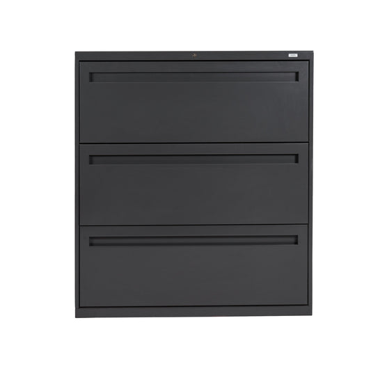 3 Drawer Lateral File- Charcoal