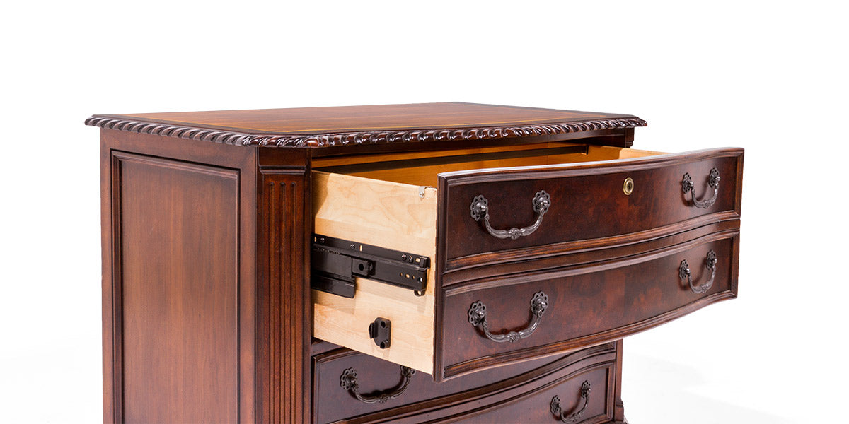 2 Drawer Lateral File- Mahogany