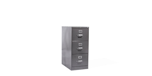 Vertical 3 Drawer Legal File- Charcoal