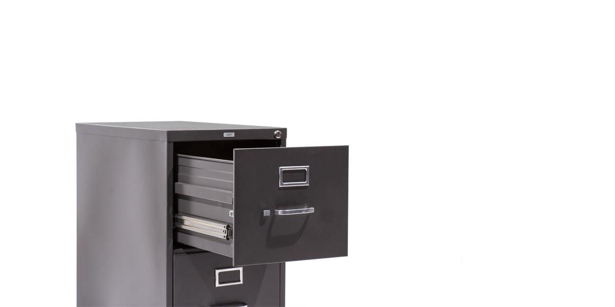 Vertical 3 Drawer Legal File- Charcoal