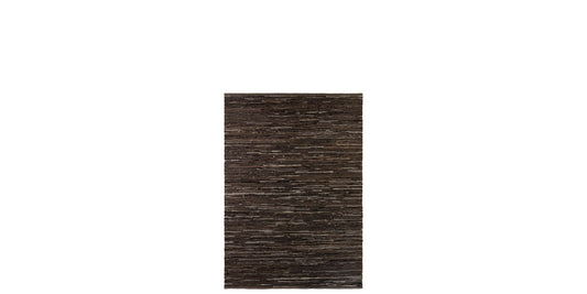 Flat Weave Dark Brown Cotton