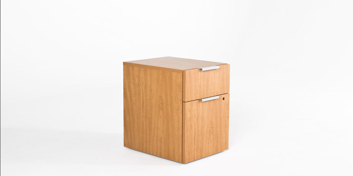 Mobile Ped 2 Drawer- Natural