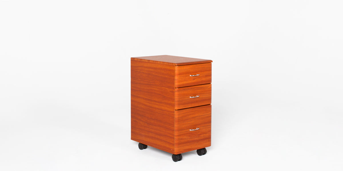 Mobile Ped 3 Drawer- Cherry