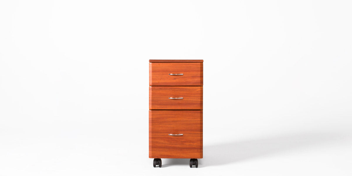 Mobile Ped 3 Drawer- Cherry