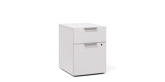 Mobile Ped 2 Drawer- Grey