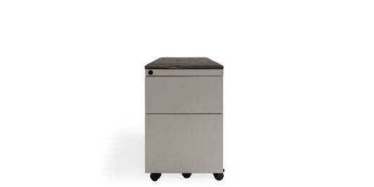 Mobile Ped 2 Drawer- Grey