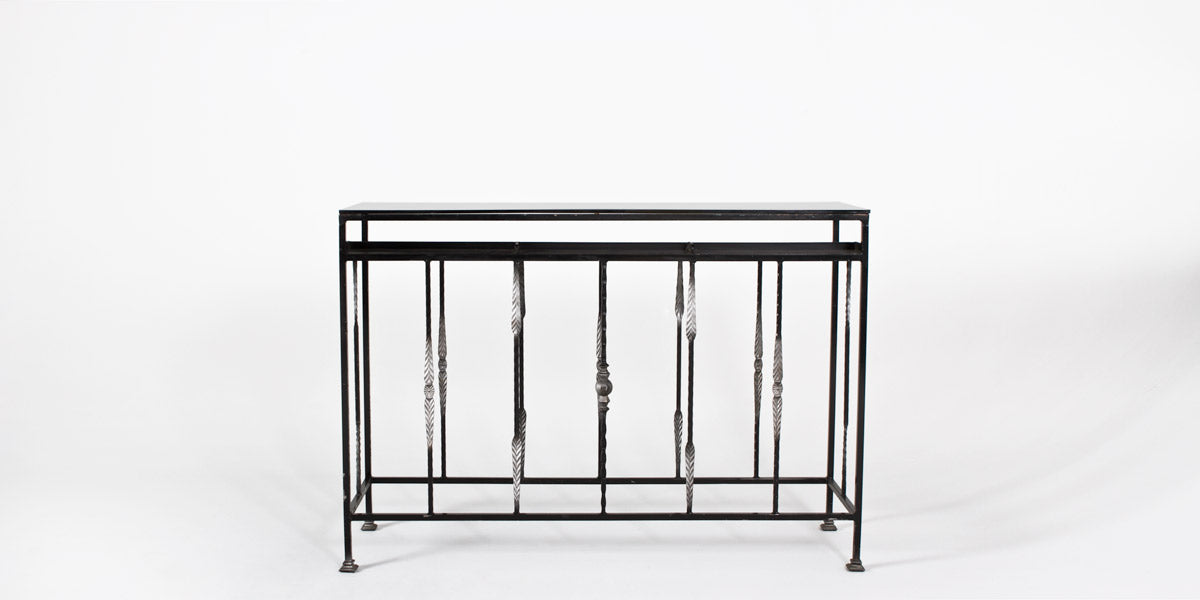 60"W Wrought Iron Console Table