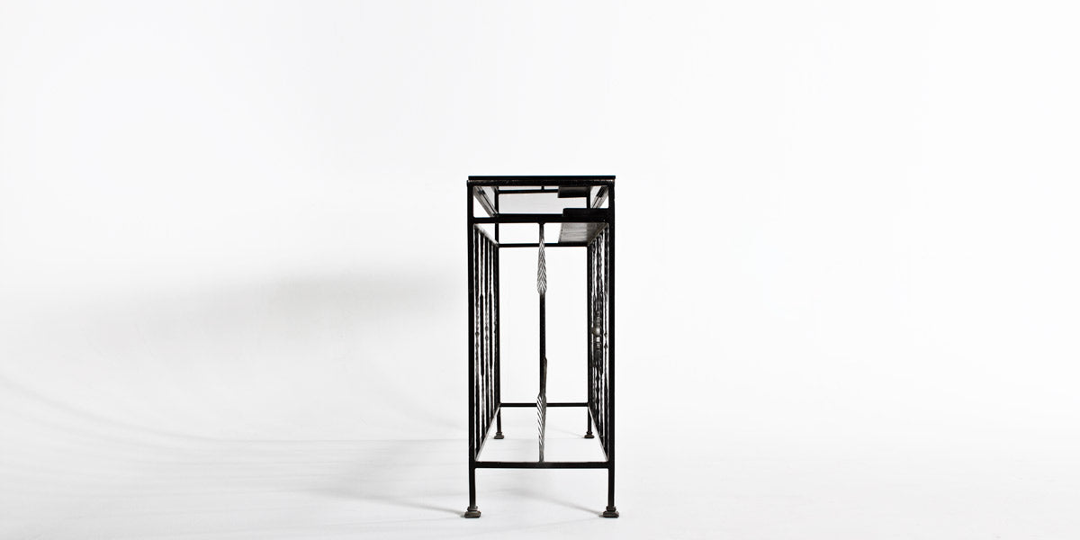 60"W Wrought Iron Console Table