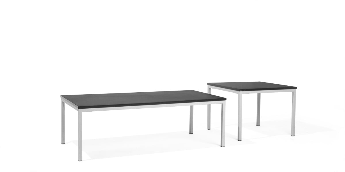 48"W Black Laminate Coffee Table