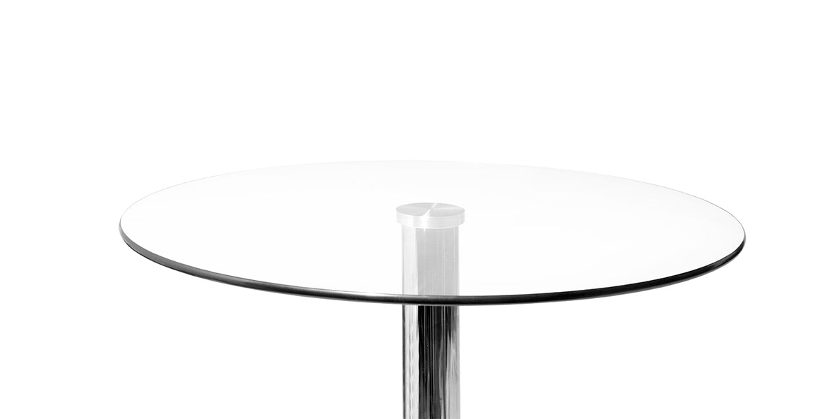 41"H Glass Round Table